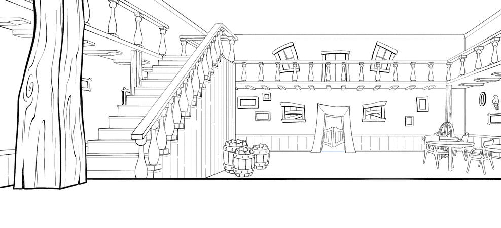 "BANTAM" Short Film - Saloon Layout