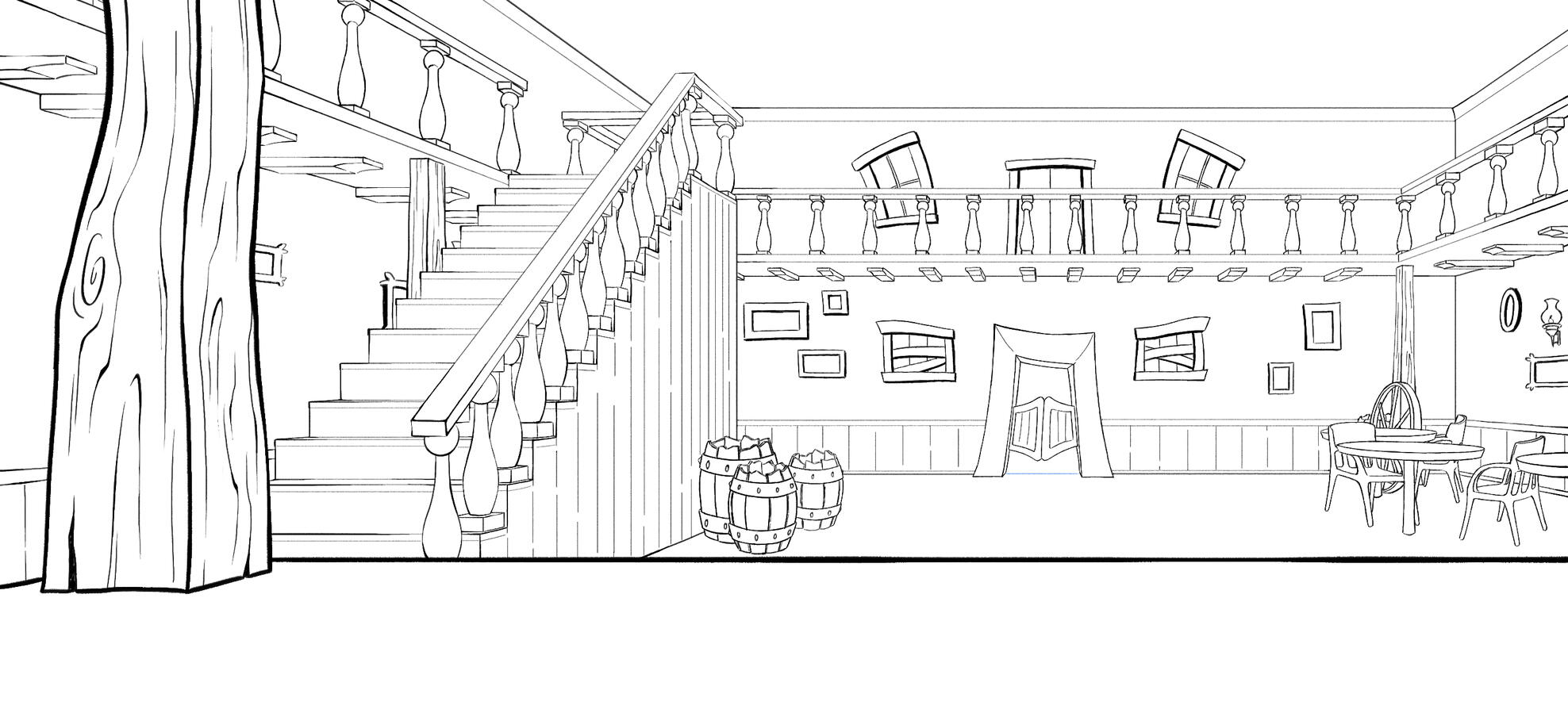 "BANTAM" Short Film - Saloon Layout