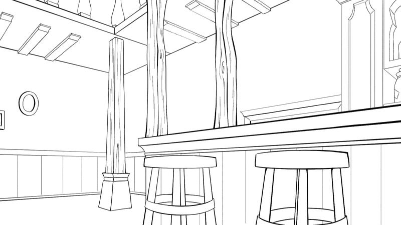 "BANTAM" Short Film - Bar Layout