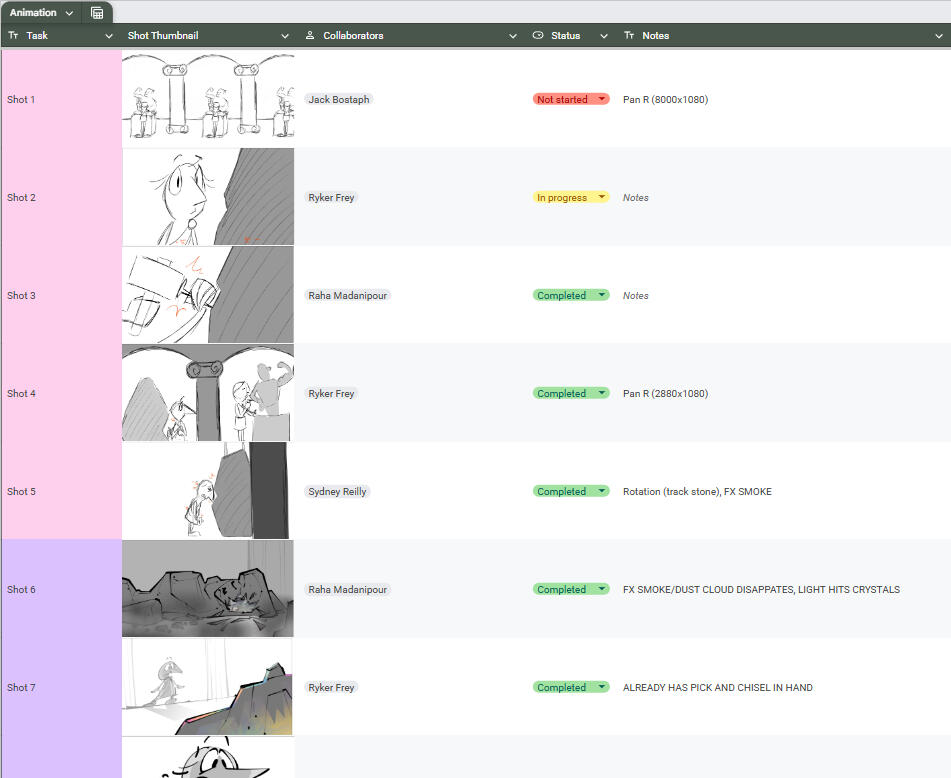 Animation Tracker (part 1)